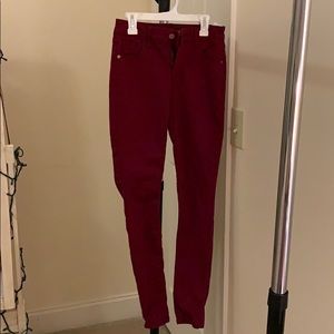 Old navy red rockstar jeans
